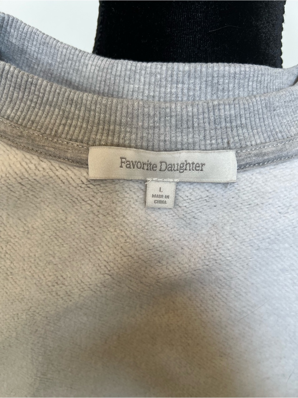 Favorite Daughter Gray Crewneck with Pink  Logo - Picture 6 of 6